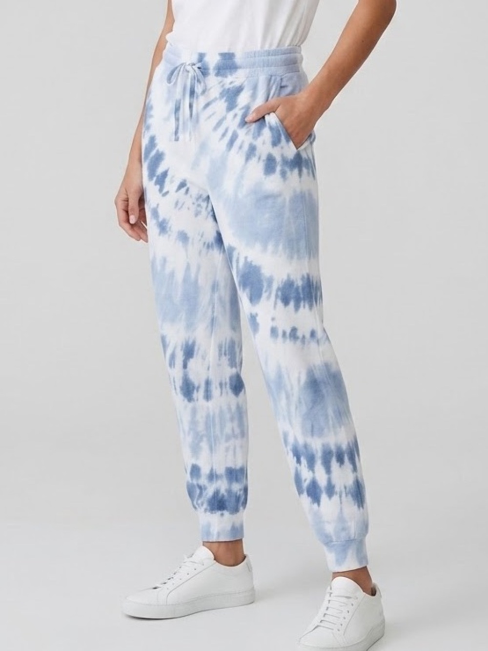 Jane and Delancey Blue Tie-Dye Jogger Pants